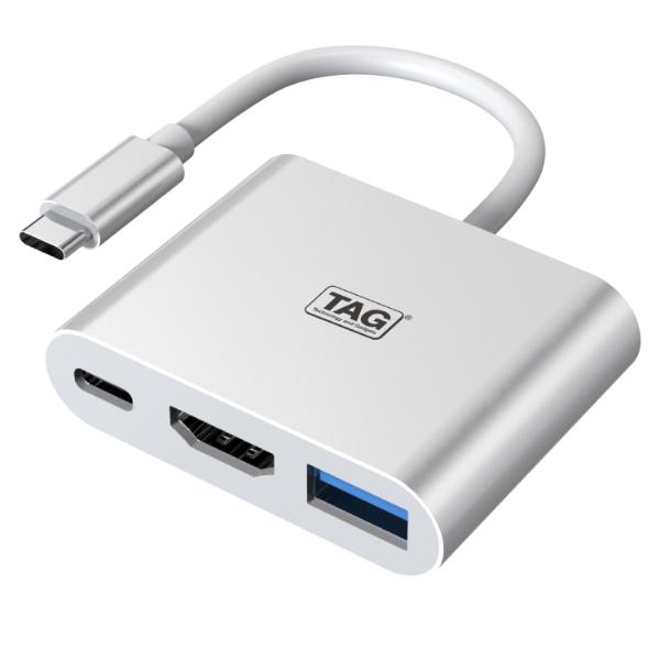 TAG 3 in 1 Type C Multiport Adapter Hub