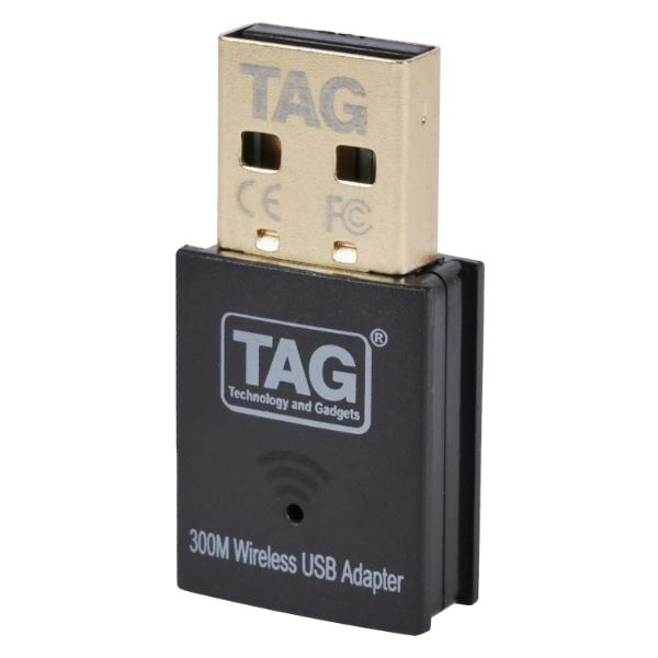 TAG Airlink 300 Mbps USB Wi-Fi Adapter 2.4GHz