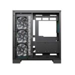 TAG Gamerz Supernova Mid-Tower Computer Case/Gaming Cabinet with 3 Side Glass Panoramic View| Pre-Installed 7 ARGB PWM Fans | Anti Sag Bracket | Support Reverse Connection motherboards PC CASE Black - Image 2