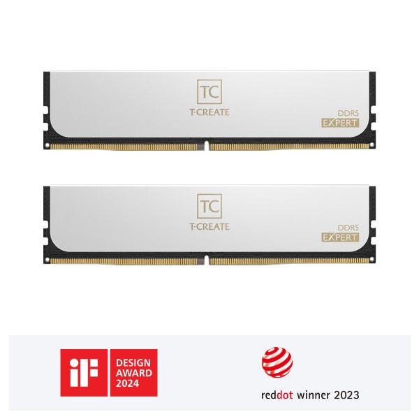 TeamGroup EXPERT 64GB (32GBx2) DDR5 DESKTOP MEMORY WHITE