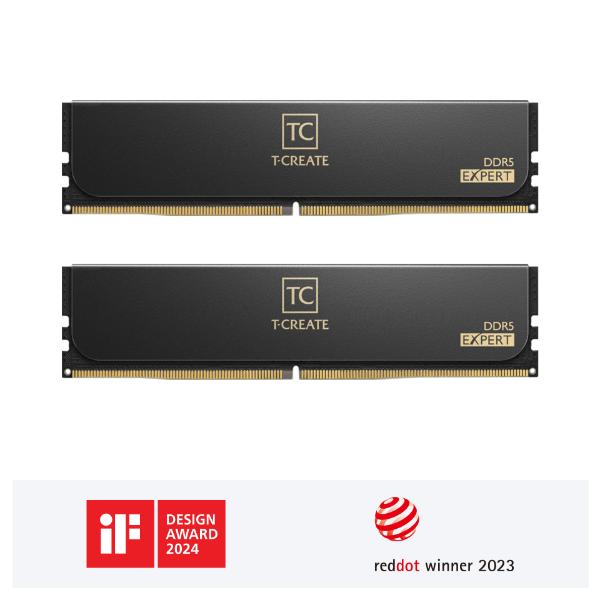 TeamGroup EXPERT DDR5 DESKTOP MEMORY BLACK 32GB(2x16GB) 6400MHz CL32