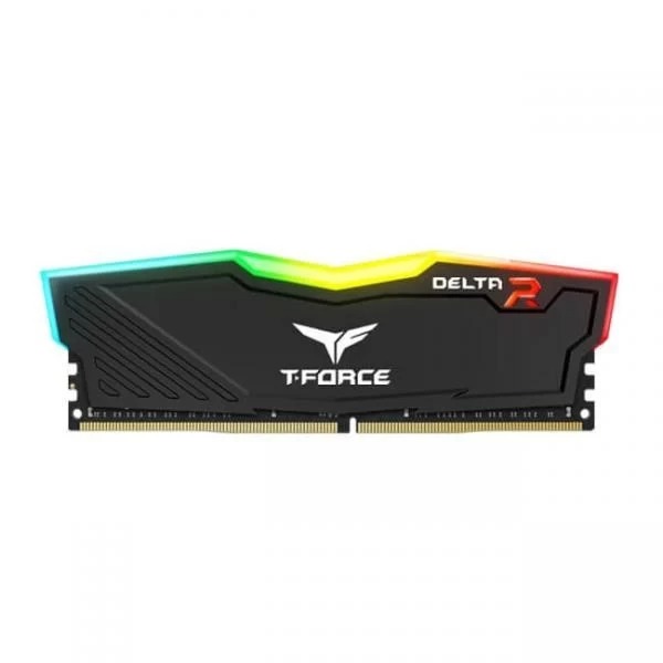 TeamGroup T-Force Delta RGB 8GB (8GBx1) DDR4 3200MHz Ram (Black)