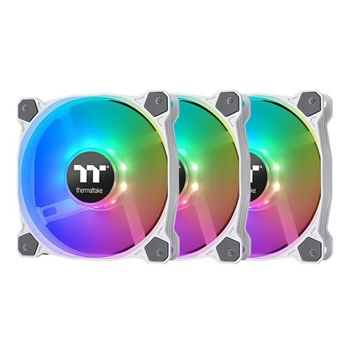 Thermaltake Pure 12 ARGB Sync Radiator 3 Fan Pack White TT Premium Edition 1