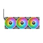 Thermaltake Swafan EX12 RGB 120mm Cabinet Fan With Controller - Black (Triple Pack)