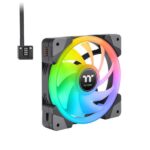 Thermaltake Swafan EX12 RGB 120mm Cabinet Fan With Controller - Black (Triple Pack) - Image 3
