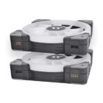Thermaltake Swafan EX12 RGB 120mm Cabinet Fan With Controller - Black (Triple Pack) - Image 2