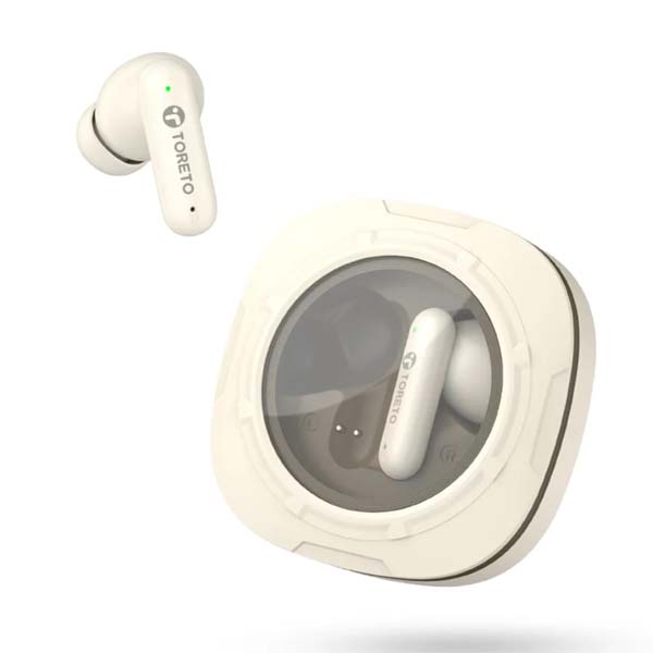 Toreto Air Bliss True Wireless Earbuds (Coffee & Beige)