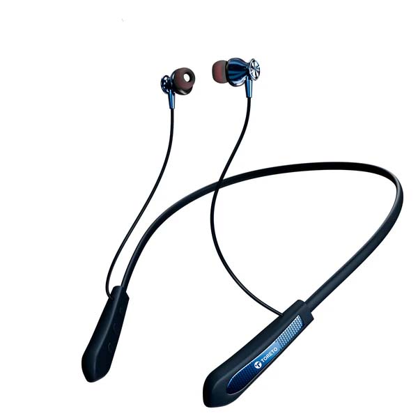 Toreto Amber Wireless Earphone Bluetooth Neckband (Black&Blue)