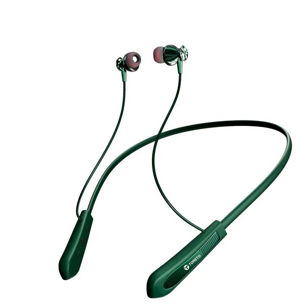 Toreto Amber Wireless Earphone Bluetooth Neckband (Green)