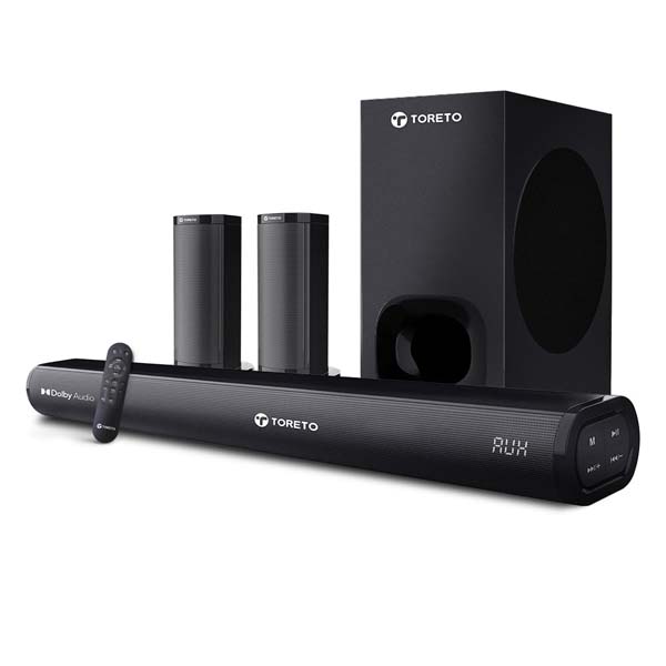 Toreto Harmony Boom 550W Dolby Digital Audio Soundbar (Black)