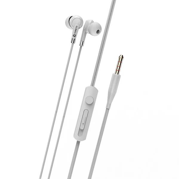 Toreto Tunz Wired Earphones (White)