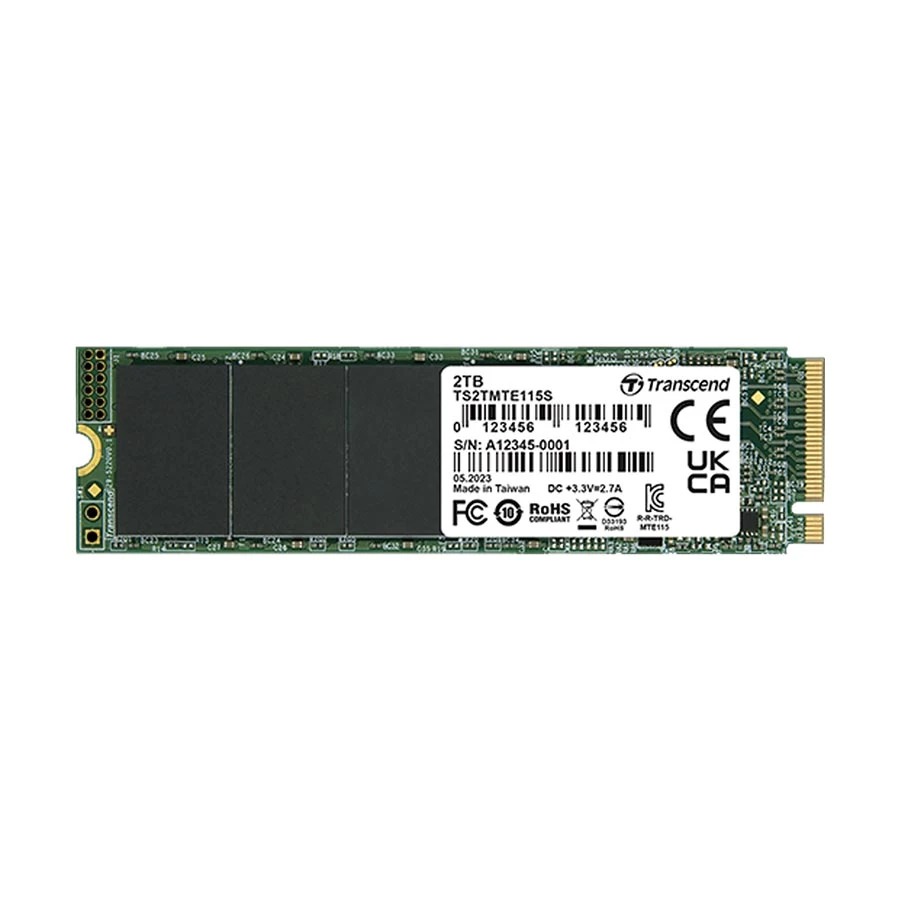 Transcend 115S M.2 2TB 2280 PCIe 3.0 3D NAND NVMe Internal SSD