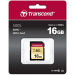 Transcend 16GB 500S UHS-I SDHC Memory Card - Image 2