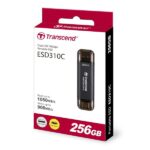 Transcend 256GB ESD310 USB 3.2 Gen 2 Portable SSD (Black) - Image 2