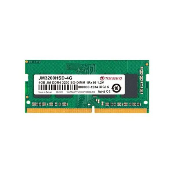 Transcend 4GB JetRam DDR4 3200 MHz Laptop RAM
