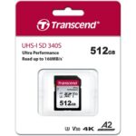 Transcend 512GB 340S UHS-I A2 SDXC Card - Image 2