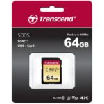 Transcend 128GB 500S UHS-I SDXC Memory Card - Image 2