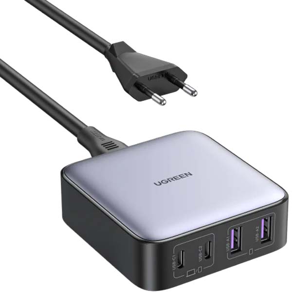 UGREEN Cd327 65W USB C Charger Block Nexode 4-Port GaN Charging Station