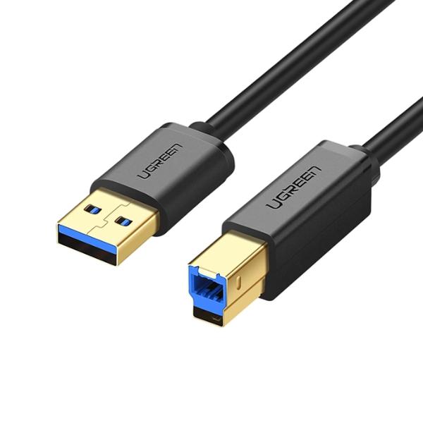 UGREEN US210 USB 3.0 AM to BM Print Cable 2m (Black)-10372