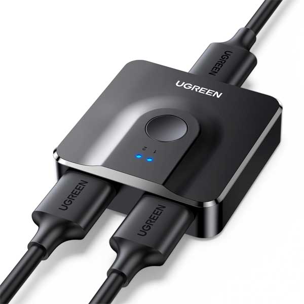 Ugreen CM217 2 In 1 Out HDMI Switcher 4K at 60Hz (50966)