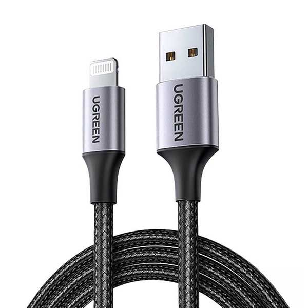 Ugreen US199 60157 USB-A to Lightning MFi cable 1.5m (Black)