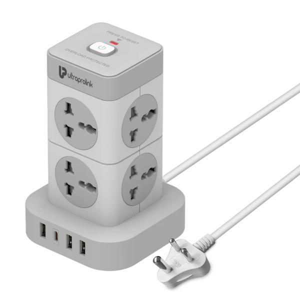 UltraProlink Power Tower Surge Protector with 8 Sockets