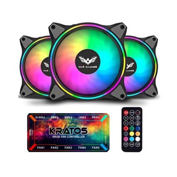 WAR HAMMER Kratos IR120 Auto RGB Kit Value Series IR120 1500 RPM Case Fan