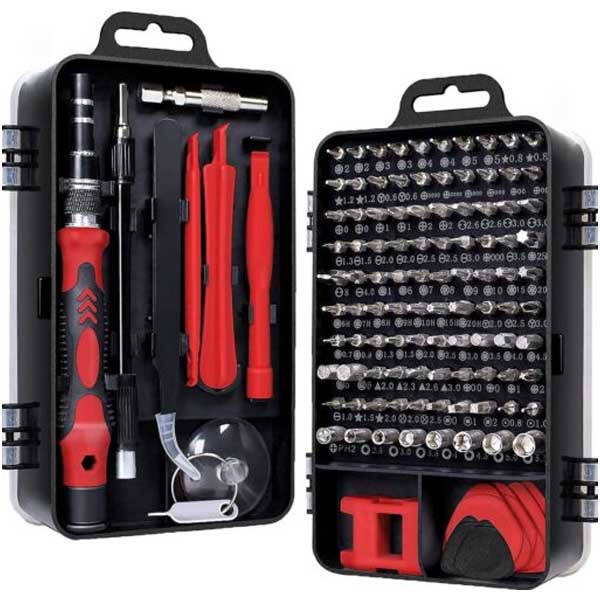 WAR HAMMER Kratos Precision Screwdriver Set With 115 Pieces (Black Red)