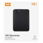 Western Digital Elements 1.5TB Portable Hard Drive (Black) - Image 4