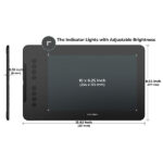 XP-Pen Deco01 V2 Digital Graphics Drawing Pen Tablet (10" x 6.25", 8192 Levels of Pressure Sensitivity, Battery-Free Passive Stylus, Black) - Image 2