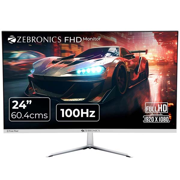 ZEBRONICS A24FHD 24 inch (60.96cm) 100Hz LED Monitor