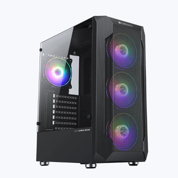 ZEBRONICS APEX Edge Premium Mesh Gaming Full-Tower Cabinet (Black)