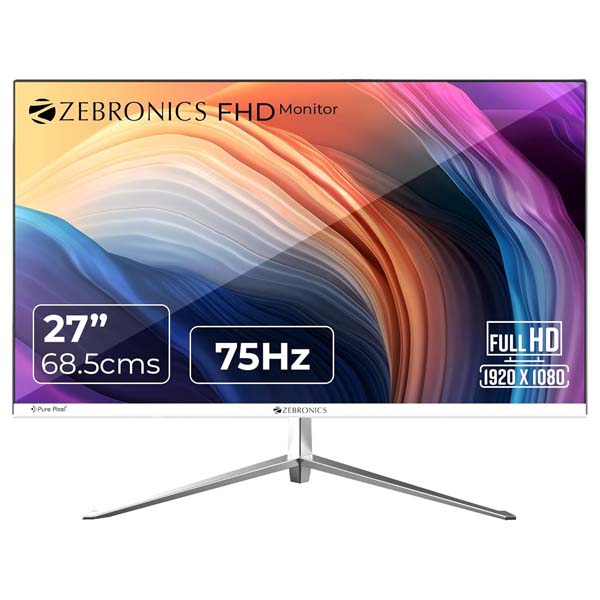 ZEBRONICS Zeb EA127 27"(68.5 cm) Slim FHD 1920x1080 LED Monitor