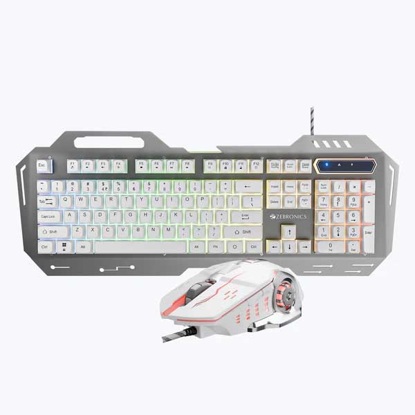 Zebronics Zeb Transformer 3 Gaming Keyboard & Mouse Combo (White)