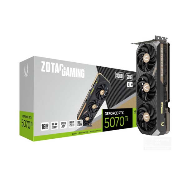 Zotac Gaming RTX 5070 Ti Solid Core OC 16GB GDDR7 Graphics Card