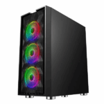 Ant Esports ICE-521MT Mid Tower Gaming Cabinet with Transparent Tempered Glass - Image 2