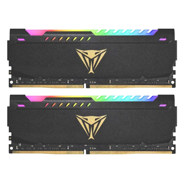 Patriot 16GB Viper Steel RGB DDR4 3200 MHz CL18 UDIMM Memory Module (2 x 8GB