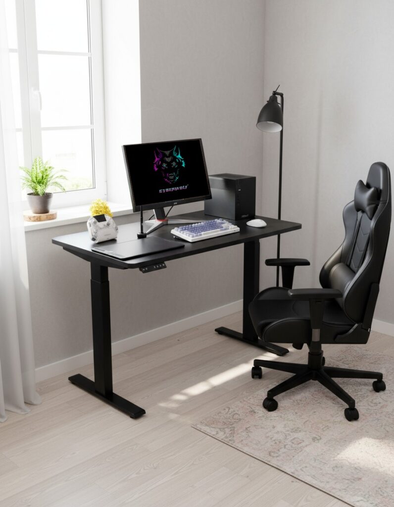 Cyberwolf Hydraulic Gaming Table Regular (1100mm x 600mm)