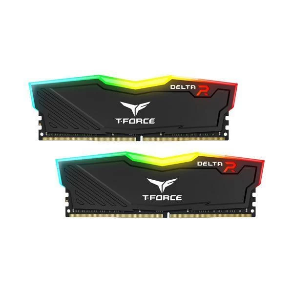 TeamGroup T-Force Delta RGB 64GB (32GBx2) DDR4 Ram 3200Mhz Black