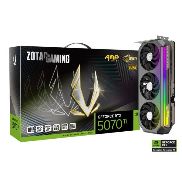 ZOTAC GAMING GeForce RTX 5070 Ti AMP Extreme INFINITY ULTRA