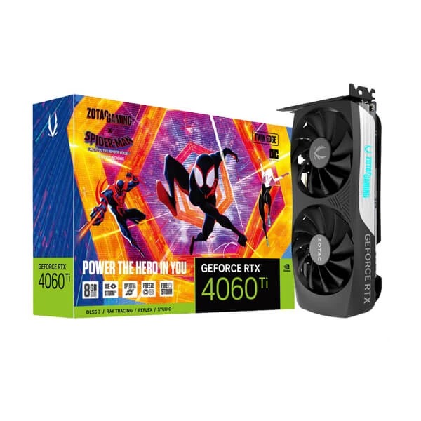 Zotac RTX 4060 TI Twin Edge OC Spiderman Edition
